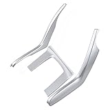 Astra Depot 3pcs Chrome Console Gear Box Side + Panel Cover Trim Decoration for Honda Civic 2016 2017 2018