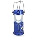 GARMAR Camping Lantern Flashlight, Solar Portable Outdoor LED lights, Rechargeable Bright Night Lamp for Hiking, Camping, Emergencies, Hurricanes, Outages. (Blue)