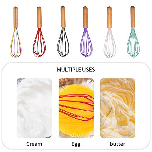 MultiColor Silicone Wire Whisks High Heat Resistant Silicone Whisk
