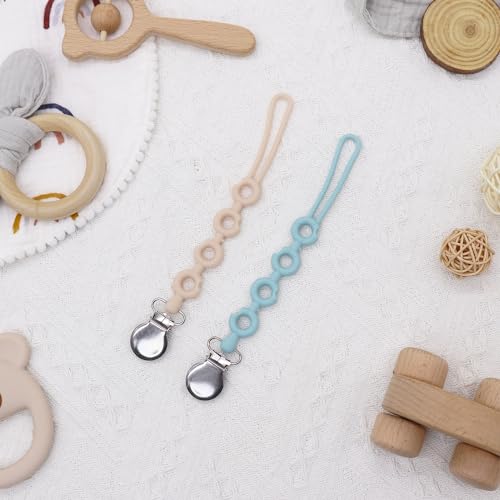 Pacifier Clip Donut for Baby Boy Girl Pacifier Holder Silicone Pacifier Clips for Boys Girls