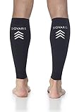 SIGVARIS Unisex Performance Compression Running Sleeve 412V 20-30mmHg,Black,Small