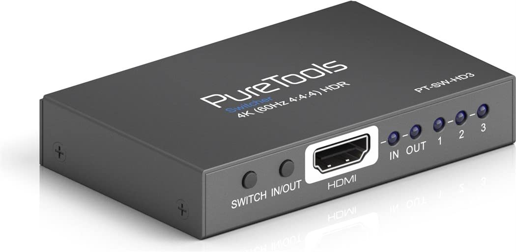 PureLink Pure Tools Dual Directions – HDMI Splitter for TV, Monitor Splitter – (NW-HD3 O (Pt