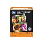 HP Inkjet Paper, 97 Brightness, 24 lb, Letter Size (8.5 x 11), Ream, 500 Total Sheets (HPB1124)