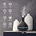 Essential Oil Diffuser,Anjou 500ml Cool Mist Humidifier,One Fill for 12hrs Consistent Scent & Aromatherapy, World's First Diffuser with Patented Oil Flow System for Home & Office,Wood Grain