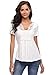 MISS MOLY Tunic Tops for Women Deep V Neck Lace Ruched Front Ruffle Short Sleeves Peasant Blouse Pleated Shirts Navy Blue, X-Small