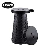 ToLanbbt Lightweight Retractable Folding Stools – Portable Folding Stool for Camping, Fishing, BBQ, Indoor & Outdoor, Travel, Hiking, Garden, Kitchen, Collapsible Telescoping Seat Max Load 330 lbs