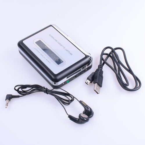 Neewer Portable USB 2.0/1.1 Handheld Tape to PC Recorder Super USB Cassette-to-MP3 Converter Capture (Convert Cassettes into Digital MP3 Files)