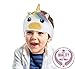 Kids Headphones Children Girls Boys Teens Volume Limiting Foldable and Durable Headphone Headband for School, Home and Travel (White)