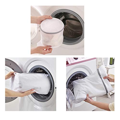 image for heyous 5PCS/Set Fine Mesh Laundry Washing Bags Set Suitable for Thick 