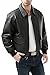 Landing Leathers Men's Air Force A-2 Leather Flight Bomber Jacket - Big 3XL Black