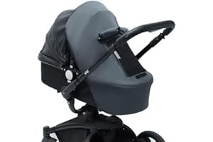 LLUFO Stroller Sun Shade for Baby Stroller and Car Seat Combo,Carriage,Bassinet Stroller, Wind Cover Blackout Cover Stroller Shade Cover Blocks 95% of The UV Rays Universal Stroller Accessories – Gray