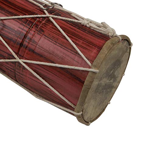 Talking Drum ALL IN ONE WAREHOUSE Handmade Wooden & Leather Classical Indian Folk Dumroo Damroo Damaru Hand Drum Timbales Instrument