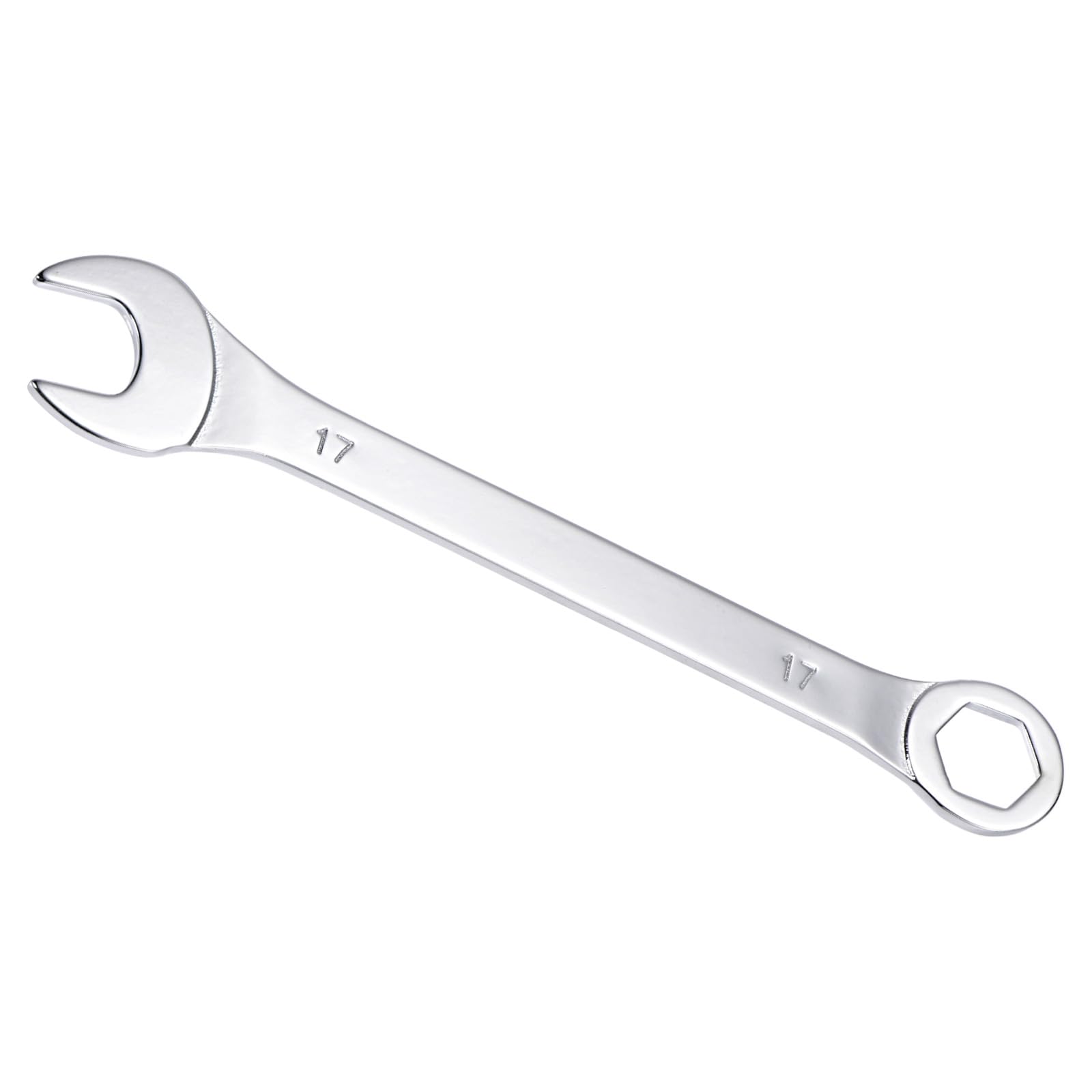 CoCud Combination Wrench, 17mm Metric Box Open End 6-Point Design 15-Degree Offset, Double Ended Box and Open End - (Applications: for Home Repairs)