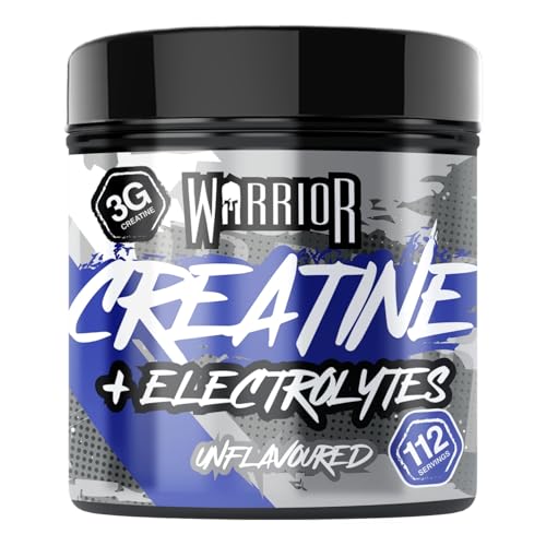 Creatine Monohydrate Plus Electrolytes Powder - Creatina y electrolitos para hidratación, fuerza y recuperación muscular - 80 raciones (Sin sabor)