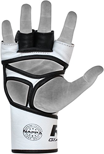 RDX-Guantes-MMA-para-Artes-Marciales-Entrenamiento-Cuero-Kickboxing-Guantillas-Bueno-para-Sparring-Grappling-Muay-Thai-Saco-de-Boxeo-Lucha-Libre-y-Combate-Training