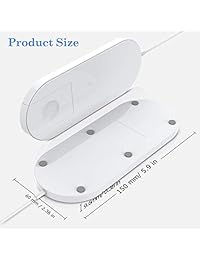 WEIZY Cargador inalámbrico 2 en 1 para Apple Watch, soporte de carga inalámbrico rápido portátil compatible con iPhone X XS MAX XR 8 8 Plus, Samsung S9 S8 S7 Edge S6 Edge+ Note 9 Note 8, iWatch