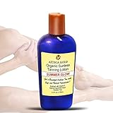 Best Organic Sunless Tanning Lotion - Natural Alternative to Harsh Tanning Products. Gives You a Summer Looking Dream Tan. Easy to Use, High Quality, Non Streaking, Non Staining Sunless Tanning Lotion