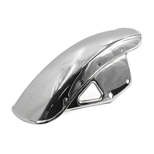 uxcell Chrome Plating Scooter Motorcycle Front Fender Mud Flap Mudguard for GN125