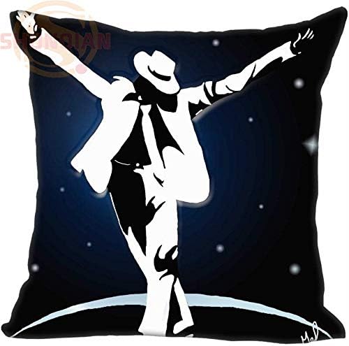Loyasun Michael Jackson 18x18 inch Cotton Pillow Cover Throw Pillow Case Souvenir Gift