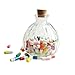 Capsule Letters Message in a Bottle Glass Favor Bottle