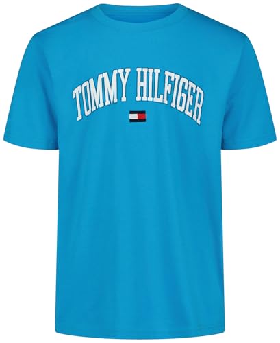 Tommy Hilfiger Boys' Short Sleeve Graphic Crew Neck T-Shirt, Soft, Comfortable,…