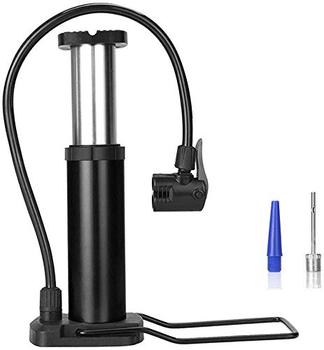 COOLBABYMini Bike Pump, Bike Pump Fits Presta and Schrader Valve, Bicycle Pump with High Pressure up to 120PSI, Portable Bike Tire Pump for Basketballs, Footballs, Racing Bike and Mountain Bike