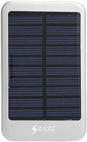 ZAZZ Solar Powerbank 6000mAh Portable Charger External Battery Pack,