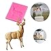 AT27clekca Cake Mould Baking Accessories Christmas Deer Silicone Mold Fondant Cake Chocolate Cookie Decorating Mould