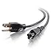C2G/Cables to Go 6ft 18 AWG 3-Slot Laptop Power Cord (NEMA 5-15P to IEC320C5)