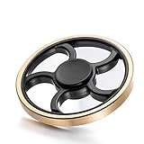 Xinyuanweiye Ceramics Bearing Round EDC Fidget Spinner ADHD Focus Anxiety Relief Toys (Black 5)