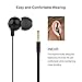 Earphones,TechRise Stereo in-ear Headphone Headset Earphone Microphone ,High Definition,Tangle Free, Noise Isolating,HEAVY DEEP BASS for iPhones, iPads,Android, LG, PC Laptop, and More-Piano Black