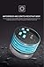 Shower Speaker Radio with Bluetooth, IPX7 Waterproof Portable Wireless Speaker with LED Mood Lights, Suction Cup, 5W Driver, Buit-in Mic, Hands-Free(Blue)