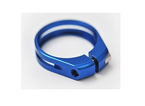 J&L Ultra light Ti/Titanium bolt Seatpost clamp 31.8/34.9-9g (Blue, 34.9mm(10g) for 30.9 or 31.6 seatpost)