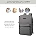 Ultra-Thin Laptop Backpack,Cartinoe Canvas Lightweight Backpack,Water Resistant College School Computer Bag for Women Men for Travel,Business,Student Daypack Fits 13 14 15 inch Laptop & Notebook,Gray