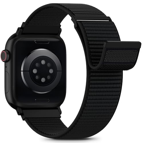 Nylon Sport Loop Band Compatible with Apple Watch Bands 44mm 45mm 46mm 49mm 42mm for Women Men, iWatch Wrist Straps for Ultra 3 2, Se, Series 11 10 9 8 7, Breathable, Soft Band Ideal for Outdoor