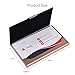 MaxGear Business Card Holder, Professional Business Card Case Slim Stainless Steel Card Holder Personality Metal Name Card Holder for Men & Women Bronze Gold 02