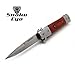 Snake Eye Tactical Assisted Open Folding Drop Point Blade Pocket Knife Self Defense Everyday Carry (Wood)