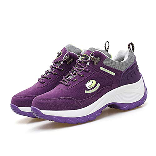 Women Wedges Boots Platform Shoes Slip on Ankle Boots Fashion Casua