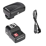 KONNWAN Wireless Flash Trigger Transmitter and Receiver 16 Channel Wireless Remote FM Flash Speedlite Radio Trigger with Receiver for Flash Units with Hot Shoe (GY16-1)