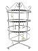 4 Tiers Antique Silver Rotating 92 Pairs Earring Holder ~Necklace Organizer Stand ~ Jewelry Stand Display Rack Towers