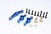 GPM For Tamiya TT-02 Upgrade Parts Aluminum Steering Assembly - 1 Set Blue