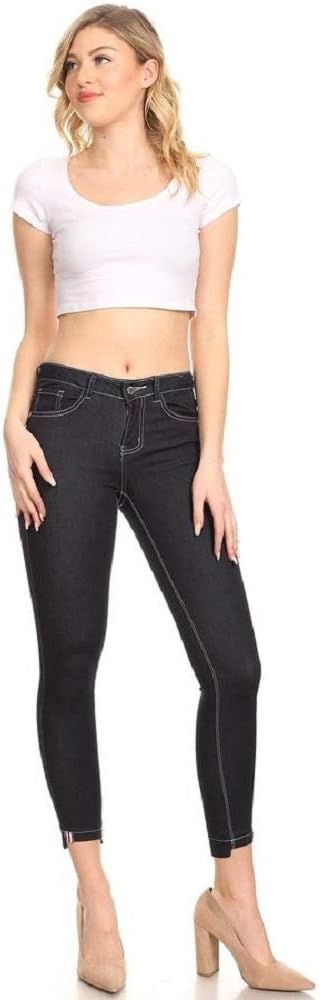 Denim Couture Jeans Womens 5 Pocket Dark Indigo Skinny Jeans NWT SK811