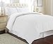 Amrapur Overseas | Goose Down Alternative Microfiber Quilted Reversible Comforter / Duvet Insert - Ultra Soft Hypoallergenic Bedding - Medium Warmth for All Seasons - [Twin, White/White]