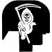 Fixxxer Rear Cover Plate for for Smith & Wesson S&W M&P SHIELD pistol 9mm .40, Grim Reaper design