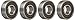 Four (4) 6000-2RS Sealed Bearings 10x26x8 Ball Bearings/Pre-Lubricated