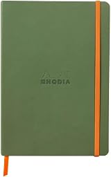Rhodia Rhodiarama Sage Soft Notebook A5 Dotted 160pp Ivory Paper