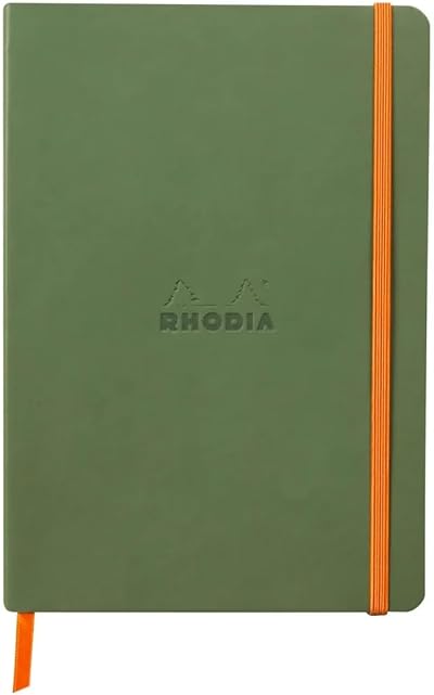 Rhodia Rhodiarama Sage Soft Notebook A5 Dotted 160pp Ivory Paper