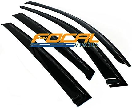 Racingbees 2013-2016 NI Sentra 4Door Sedan Window Visor (4 Pcs) 2014 2015 2016