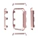 Coobes Compatible with Apple Watch Case 38mm 42mm, Metal Bumper Protective Cover Women Bling Diamond Crystal Rhinestone Shiny Compatible iWatch Series 3/2/1 (Diamond-Rose Gold, 42mm)