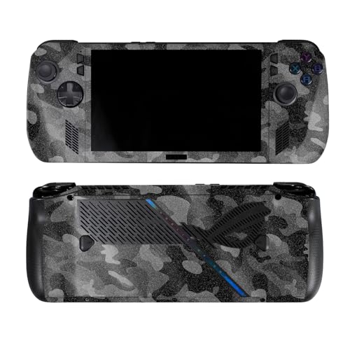 Glossy Glitter Skin Compatible with Asus ROG Ally X - Black Camo - Premium 3M V…